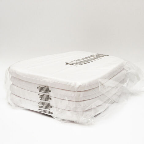 Set 4 cuscini bianco imbottito anti-scivolo sedia Chiavarina Napoleon