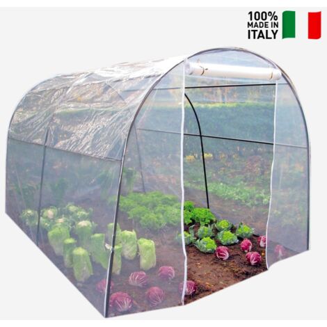 Serra da giardino 200x300xh180cm a tunnel in PVC fiori piante Orto L