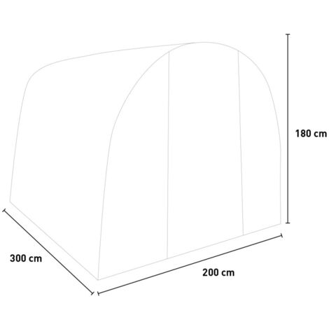 Serra da giardino 200x300xh180cm a tunnel in PVC fiori piante Orto L