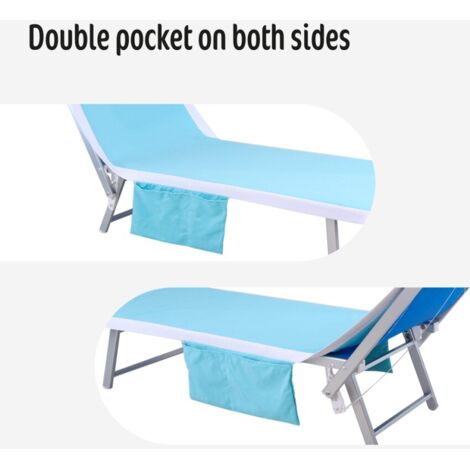 Telo Per Lettino Spiaggia In Microfibra - 75x210cm Con Tasche, Leggero E Super Assorbente - Foto 11