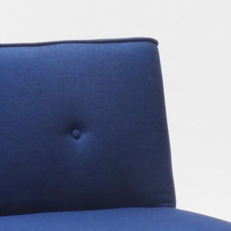 Divano letto in tessuto 2 posti per salotto e soggiorno design Larimar - Blu