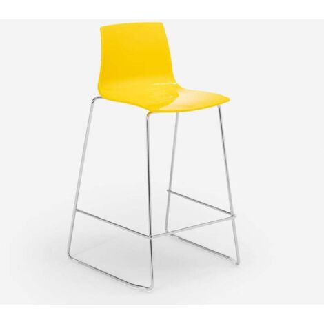 Sgabello design Grand Soleil bar cucina 64 cm design Mini Imola Colore:  Giallo