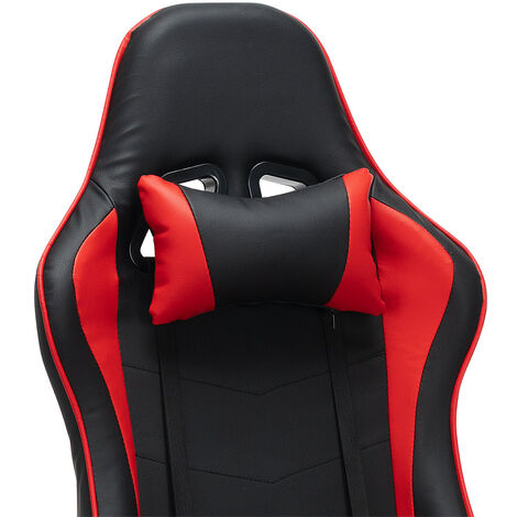 Sedia gaming ufficio ergonomica con cuscino cervicale lombare SilveStone  Fire