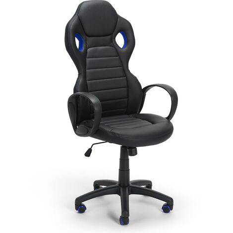 Sedia poltrona ufficio gaming ergonomica stile racing ecopelle Sky GP