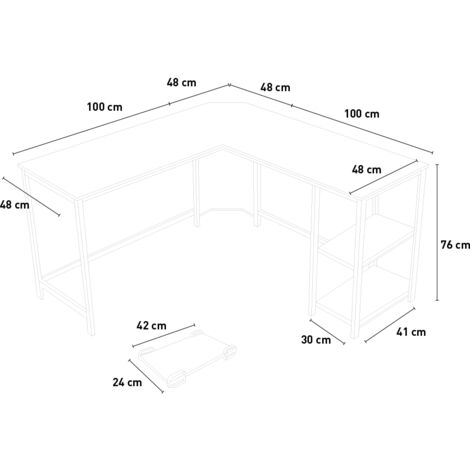 Southport Scrivania ufficio studio angolare 148x148 design