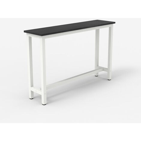 Consolle tavolino 120x40cm mobile ingresso legno metallo bianco Welcome  light Colore: Nero