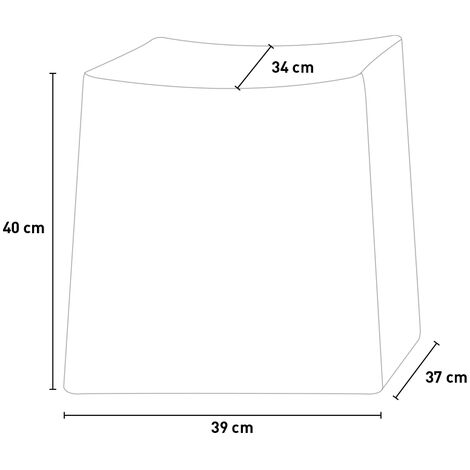 Pouf in plastica sgabello sedia tastiera computer pc ESC