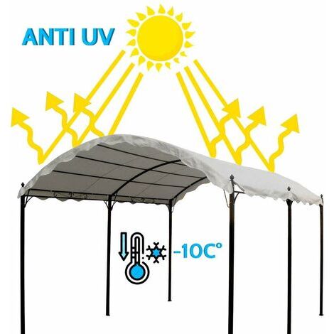 Telo Ricambio Gazebo 3x3m - Impermeabile E Anti-UV, Poliestere 300D Per Esterno - Foto 13