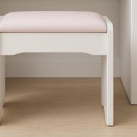 Toeletta Trucco Con Specchio Scorrevole E Sgabello - Mobile Beauty Con Cassetti, Design Abby - Foto 10