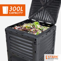 Compostiera Da Giardino Foglie In Plastica Bio Compost Bidone Compostaggio Eco