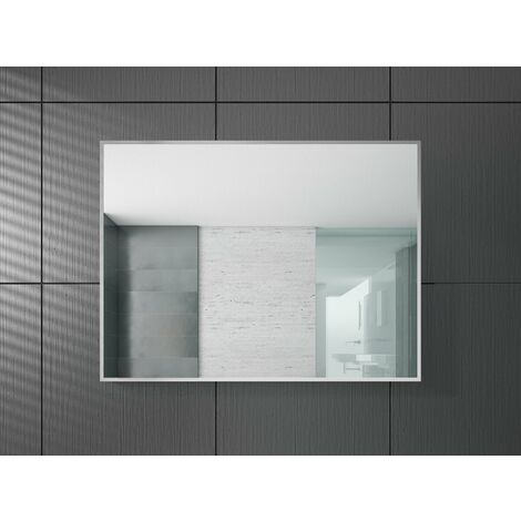 silber Aluminium Spiegel Concave 800 x 600mm