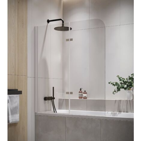 Badewanne Austin 5mm mit Nanobeschichtung 100 x 140cm Duschwand