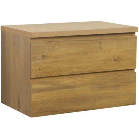 Meuble sous lavabo Angela 80cm - Badplaats - chene – Armoire de