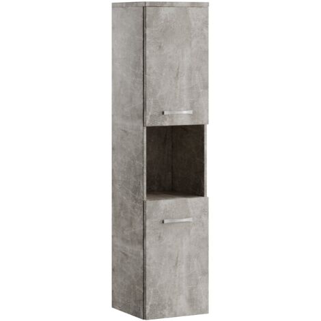 Colonne de salle de bain Montreal - Badplaats - 131 cm Beton Gris