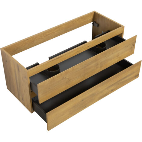 Meuble sous lavabo Angela 120cm - Badplaats - chene – Armoire rangement