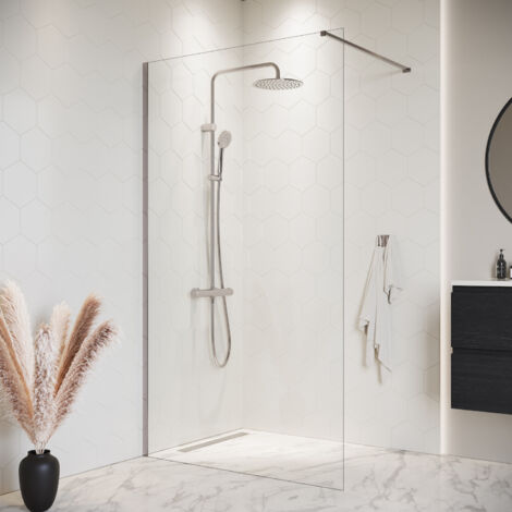 Douche à l’italienne Florida - 100 x 200 cm - Badplaats - Chrome