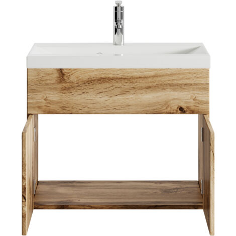 Meuble de salle de bain Montreal 01 60 cm - Badplaats - Chene - Armoire