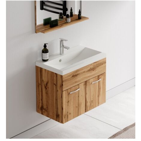 Meuble de salle de bain Montreal 01 60 cm - Badplaats - Chene - Armoire