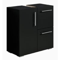Meuble sous lavabo Mars 60 x 30 x 60 cm - Badplaats - Noir mat M