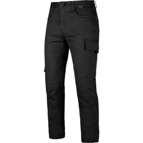 Würth Modyf – Pantalon de travail Star PC Noir L – 6 poches externes – Coupe ergonomique genoux – Taille élastiquée pour confort optimal (1/5)
