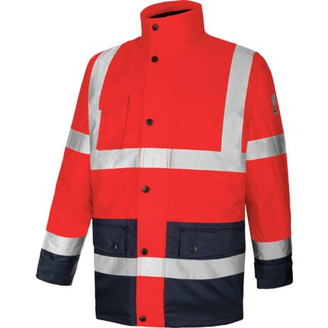 Parka de travail LUMEN 4 en 1 Rouge/Marine  6XL