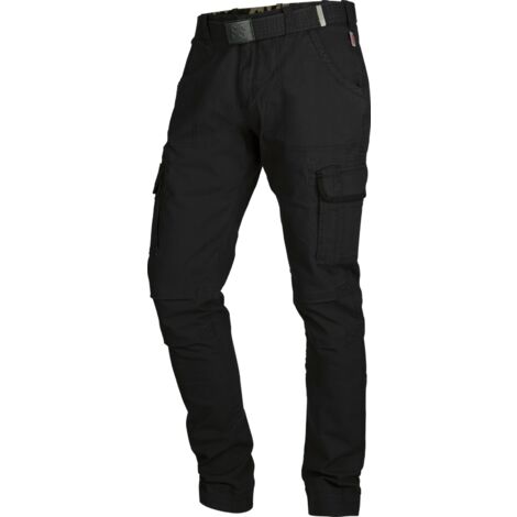Würth Modyf – Pantalon de travail noir 3XL – Tissu élastique – 6 poches dont une pour stylo – Braguette zippée YKK – Genoux préformés pour liberté de mouvement