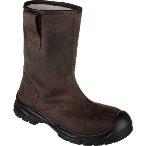 Würth Modyf – Bottes de sécurité fourrées S3 SRC HRO HI CI – Cuir brunes 41 – Semelle antidérapante caoutchouc – Coque en fibre de verre