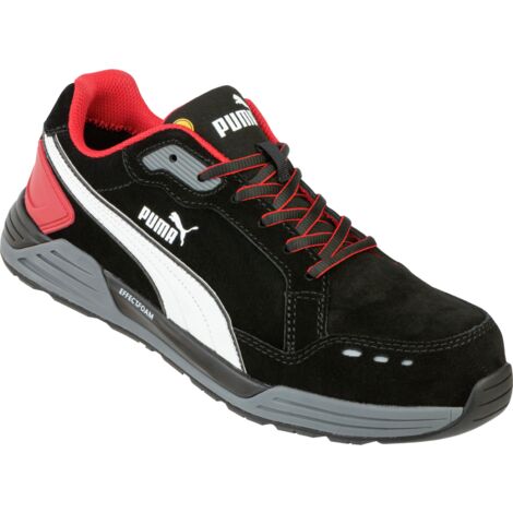 Baskets de sécurité S3 ESD HRO SRC Puma Airtwist noires et rouges 40