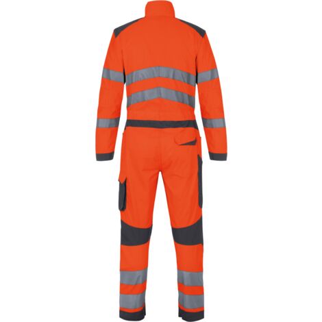 Combinaison de travail Fluo Industriel Haute-Visibilité Würth MODYF Orange/Anthracite  4XL