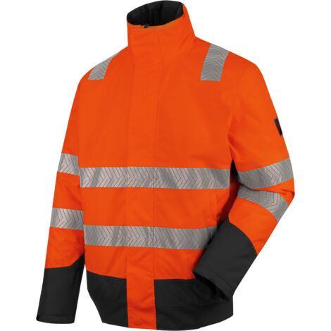 Parka De Travail Imperméable Haute Visibilité SANGAKU - Orange Fluo 3XL