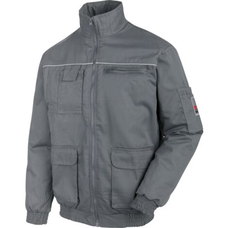 Veste De Travail Würth MODYF En 100% Coton | Grise, Poches Multiples, Col Montant Et Dos Rallongé - 6