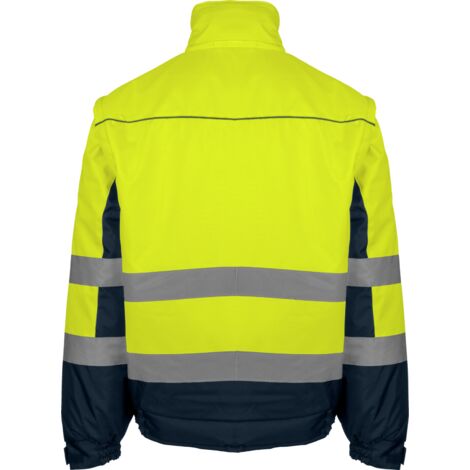Blouson de travail Würth MODYF 2 en 1 haute-visibilité jaune/marine  M