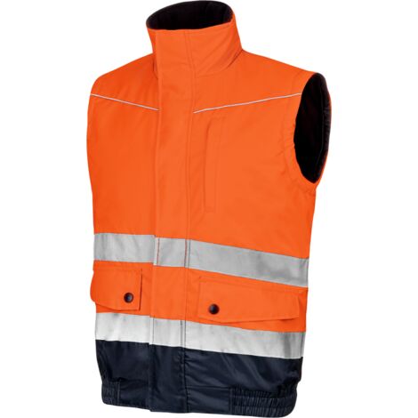 Blouson de travail Würth MODYF 2 en 1 haute-visibilité orange/marine  3XL