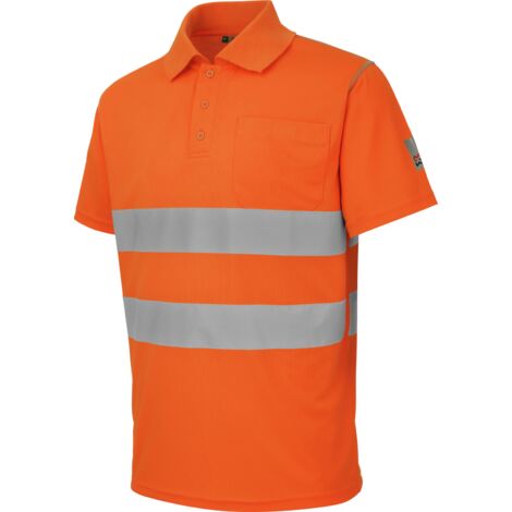 Würth Modyf – Polo de travail haute-visibilité LUMEN orange 3XL – Bandes rétroréfléchissantes – Coutures renforcées – Aérations sous les bras