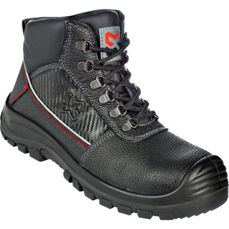 Würth Modyf – Chaussures de sécurité montantes S3 SRC noires 44 – Coque métal – Semelle anti-perforation – Tige cuir respirant – Inserts rétroréfléchissants