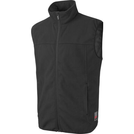Würth Modyf – Gilet de travail polaire sans manches noir M – Micropolaire thermique – Traitement anti-boulochage – Isolation thermique pour extérieur