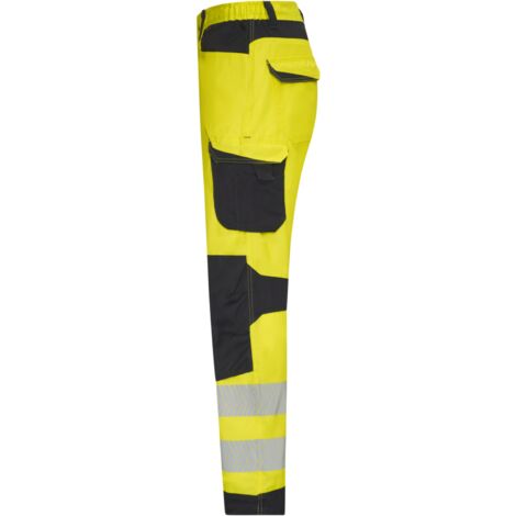 Pantalon de travail haute-visibilité fluo jaune/anthracite Würth MODYF 40