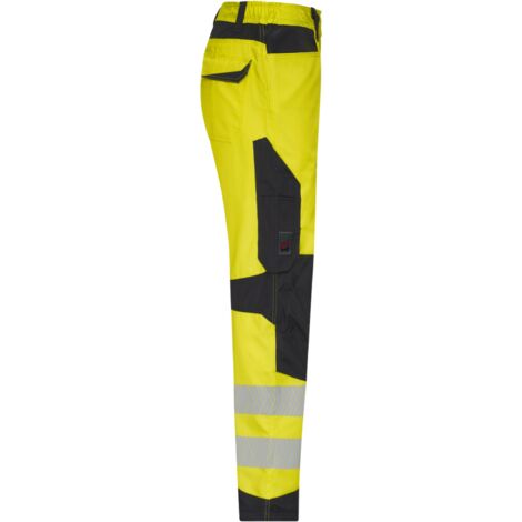 Pantalon de travail haute-visibilité fluo jaune/anthracite Würth MODYF 40