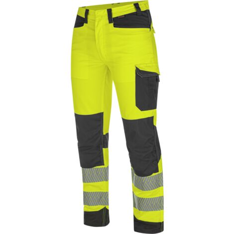 Pantalon de travail haute-visibilité fluo jaune/anthracite Würth MODYF  56