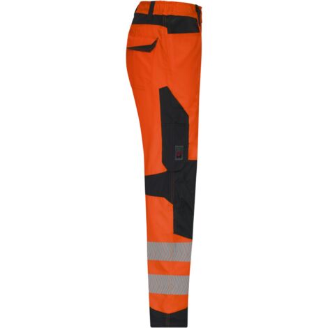 Pantalon de travail haute-visibilité fluo orange/anthracite Würth MODYF  48