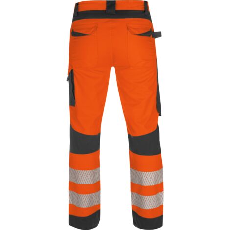 Pantalon de travail haute-visibilité fluo orange/anthracite Würth MODYF  56