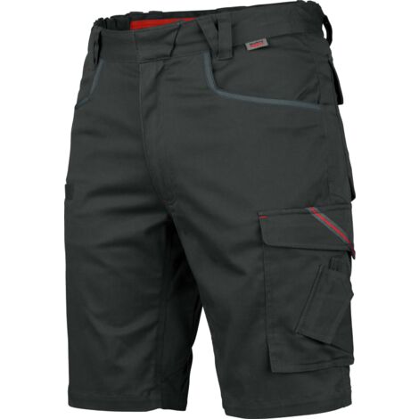 Würth Modyf – Bermuda de travail stretch X anthracite 44 – 7 poches dont 2 poches stylo – Inserts rétroréfléchissants – Ceinture élastiquée