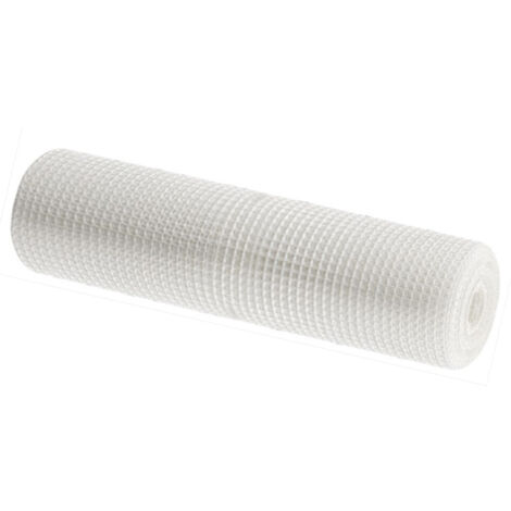 Malla Plastica 1X30M Blanca 100% PVC Valla de PVC Malla para Cerco Reticula 20X20MM (1/3)