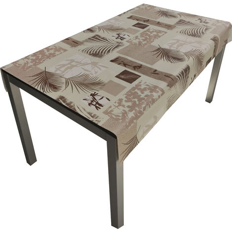 Mantel Composicion PVC Base Poliester Antimanchas Palmeras 140X250 CM