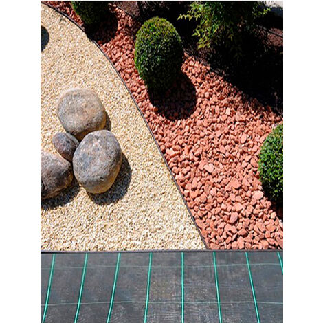 Malla Antihierba 2 X 100 M (AnchoXLargo) 90 g/m2 Polietileno Alta Densidad Cuadros 33X33 CM Color Negro