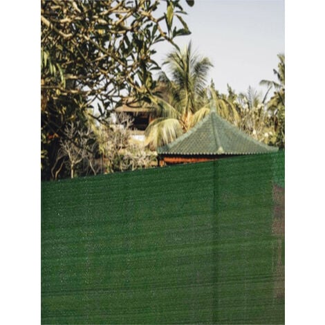 Malla de sombreo y ocultación rollo 100 m de longitud para terraza, jardín,  piscina, modelo ratcher, tela protectora de privacidad