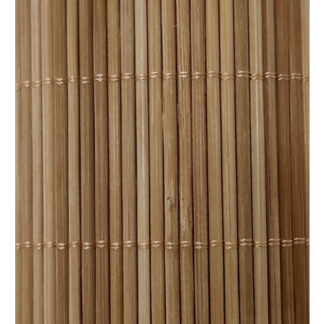 Estor Enrollable 90X200CM Compuesto 100% Caña De Bambú Reforzado Cortina Para Ventana o Puerta Persiana Madera Marron