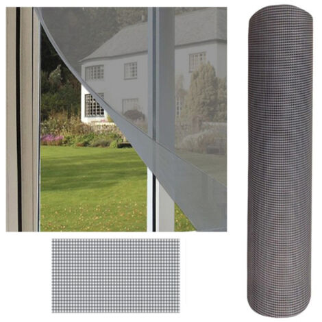 Mosquitera 0,6X3M 80% Fibra Vidrio / 20% PVC Malla Antimosquitos Red Antibichos Gris