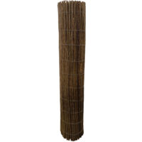 Mimbre Natural 2X3M 100% Caña Natural Mimbre Cosidas Con Alambre 80% Ocultacion Malla Ocultacion Natural