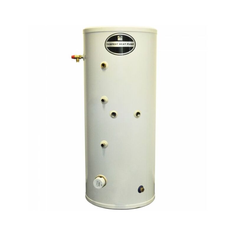 Telford TSMI200/HP Tempest Indirect Unvented 200L Heat pump Cylinder 1500mm  x 554mm, White